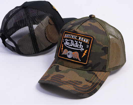Kappe Von Dutch - Trucker - Electric Road Green Camo