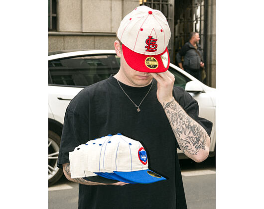 Kappe New Era - MLB Retro Linen Pinstripe 59FIFTY Retro Crown - St. Louis Cardinals - Team Color