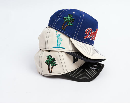 Kappe New Era - MLB City Icon 9FORTY A-Frame - NY Yankees - Cream / Navy