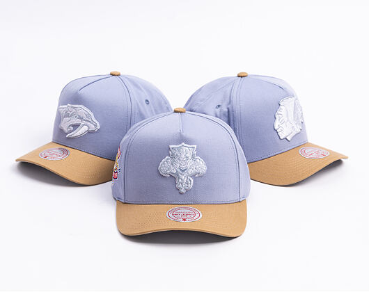 Kappe Mitchell & Ness  - NHL Frosted Peak - Pro Pinch Snapback - Florida Panthers - Blue/Green