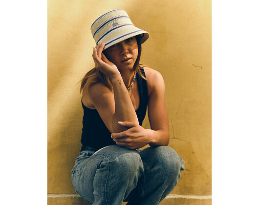 Hut Kangol - Tropic Resort Stripe Lahinch - Butter Chiffon Multi