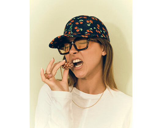 Kappe Kangol - Tropic Cherry Spacecap - Navy