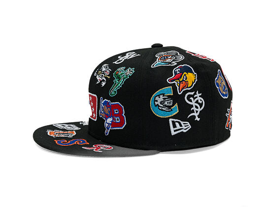 Kappe New Era - MiLB All Over Logo 59FIFTY - Black