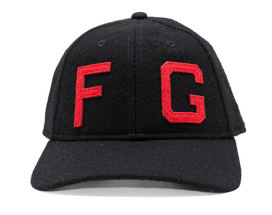 Kappe New Era - Fear Of God - 9FORTY Unstructured Felt Logo - Kansas City Monarchs - Black / Red