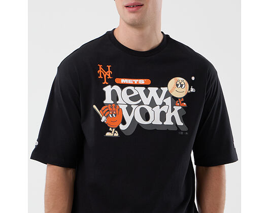 T-Shirt New Era - MLB Icon Graphic Tee - NY Mets - Black