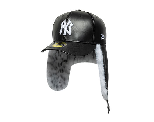 Kappe New Era - MLB Image Drop Faux Fur Dog Ear 59FIFTY - NY Yankees - Graphite