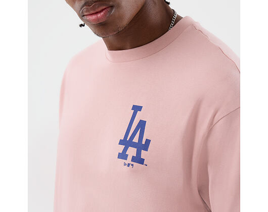 T-Shirt New Era - MLB Cap Graphic Oversized Tee - LA Dodgers - Pink Rouge
