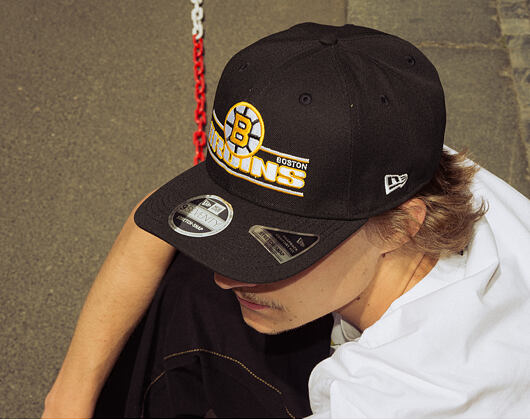 Kappe New Era - NHL Stated 9SEVENTY Stretch-Snap - Boston Bruins - Team Color