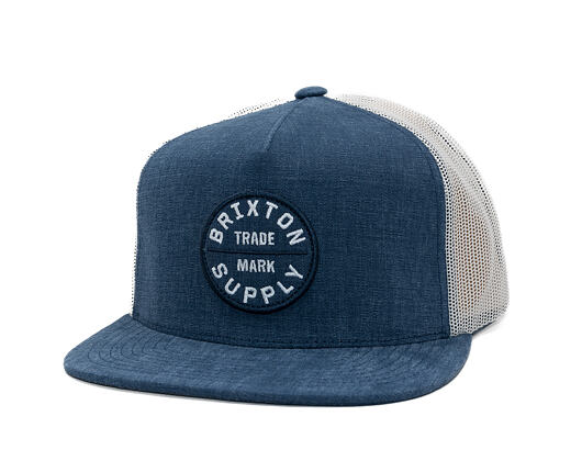 Kappe Brixton - Oath Mp Trucker Hat - Blue Chambray/White