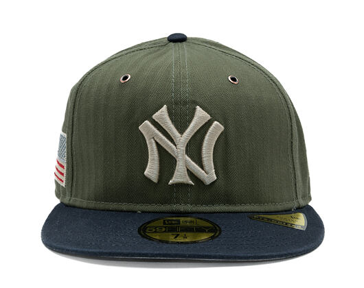 Kappe New Era - MLB Three Looms "American Herringbone" 59FIFTY - NY Yankees - Team Color