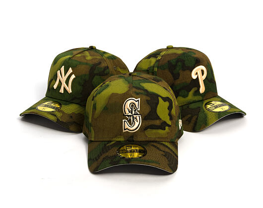Kappe New Era - MLB Ripstop Camo 59FORTY - Seattle Mariners - Woodland Camo