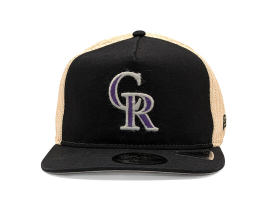 Kappe New Era - MLB "Summer Twine Grained" 9FIFTY - Colorado Rockies - Team Color / Open Market Tan