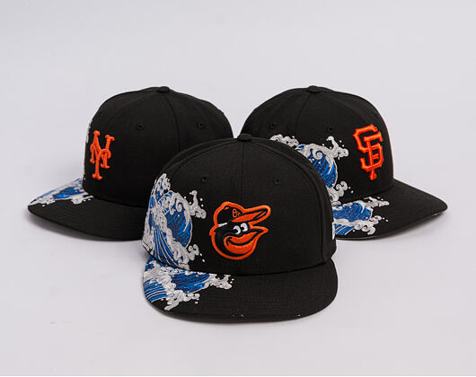 Kappe New Era - MLB "Tidal Wave" 59FIFTY - Baltimore Orioles - Black