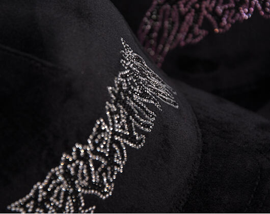 Kappe Reflection Luxury New Angel Cap - Black Silver Script