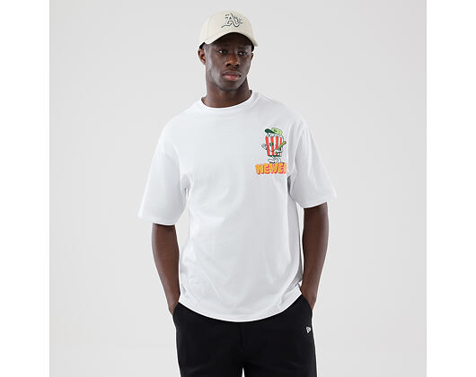 T-Shirt New Era - Branded Food Character Oversized Tee - White