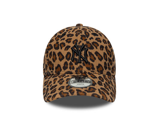 Kinder Kappe New Era - MLB Leopard Cord 9FORTY - NY Yankees - Stone / Black