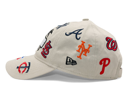 Kappe New Era - MLB Grapefruit League Scatter 9TWENTY - Grapefruit League Logo - Stone
