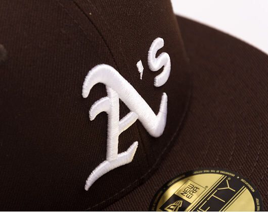 Kappe New Era - MLB Seasonal 59FIFTY - Oakland Athletics - Burnt Wood - Brown