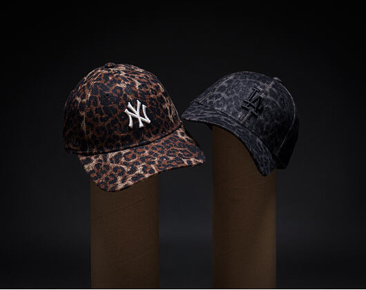 Damen Kappe New Era - MLB Cosy Leopard 9FORTY - NY Yankees - Deep Auburn / Black