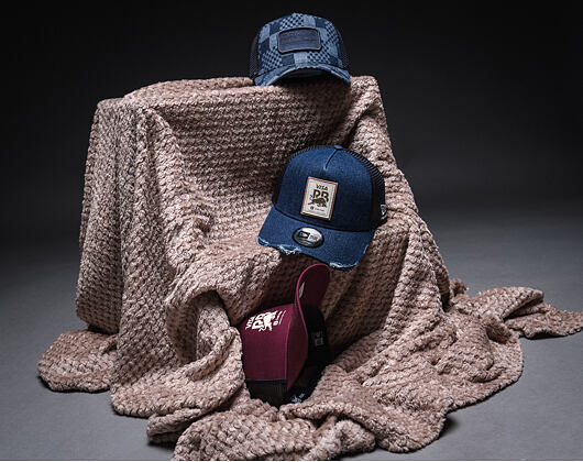 Kappe New Era - F1 Pattern Denim 9FORTY A-Frame Trucker - RED BULL F1 - Navy Blue