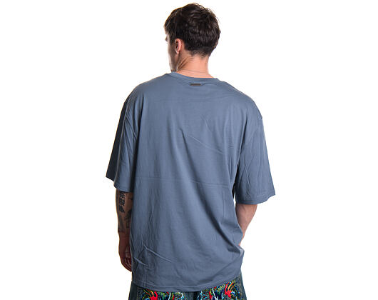 T-Shirt Ed Hardy - Mens Dragon City Diamante Graphic Relaxed T-Shirt - Blue