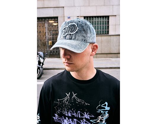 Damen Kappe DAD CAP EN JEAN AVEC PATCH VD A FRANGES