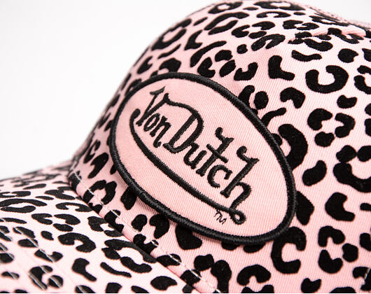 Damen Kappe Von Dutch - Baseball - Velvet Print Embroidery - Pink / Camo