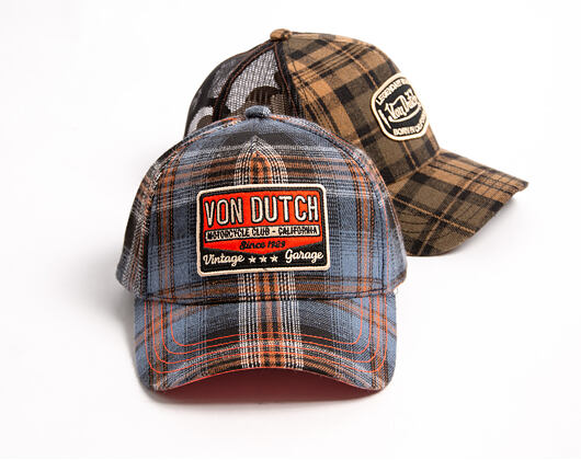 Kappe Von Dutch - Baseball - Checkered Patch - Navy