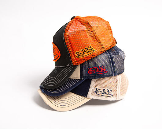 Kappe Von Dutch - Baseball - Vintage Distressed - Orange / Navy