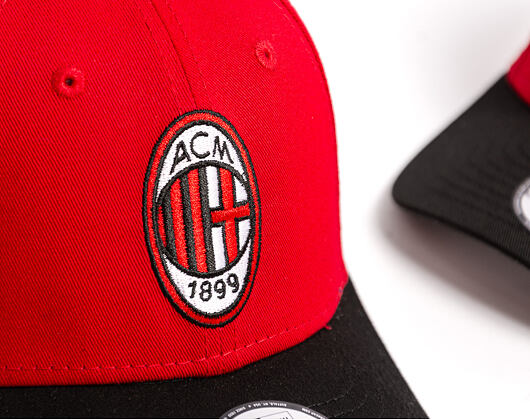 Kinder Kappe New Era - Contrast Stitch 9FORTY - AC MILAN - Scarlet