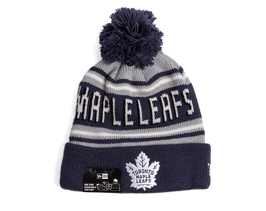 Mütze New Era - NHL Evergreen Wordmark Pom Medium Knit - Toronto Maple Leafs - Team Color