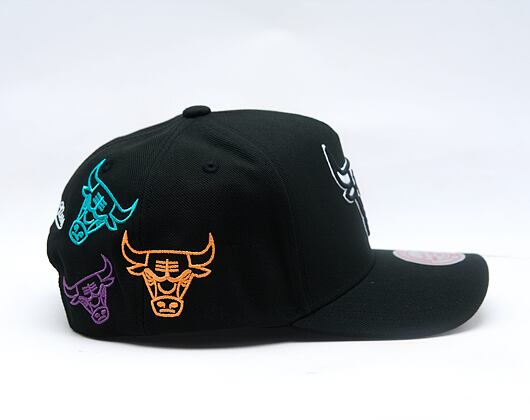 Kappe Mitchell & Ness - NBA 404 Club Neon Pro Snapback - Chicago Bulls - Black