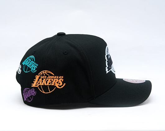Kappe Mitchell & Ness - NBA 404 Club Neon Pro Snapback - Los Angeles Lakers - Black