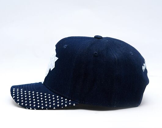 Kappe Mitchell & Ness - NBA Run Stitch Pro Snapback - New York Knicks - Blue