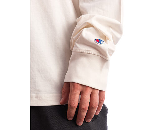 Langarmshirt Champion - White Long Sleeve Crewneck T-Shirt