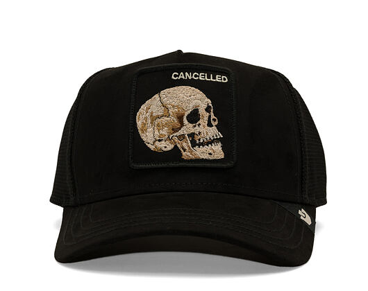 Kappe Goorin - Suede Cancelled Skull Trucker - Black
