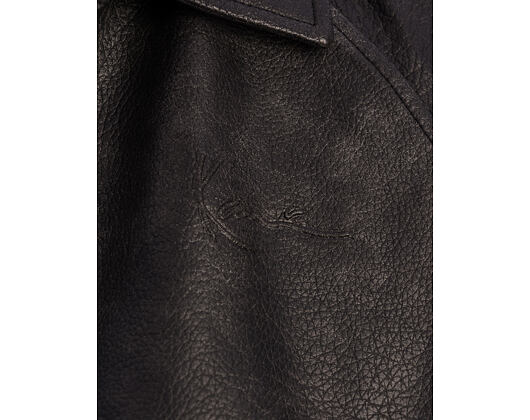 Jacke Karl Kani - Signature PU Leather Bomber Jacket - Black