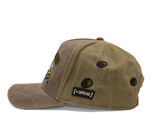 Kappe Capslab - Lucky Luke A-Frame - Bullet Holes Distressed - Olive