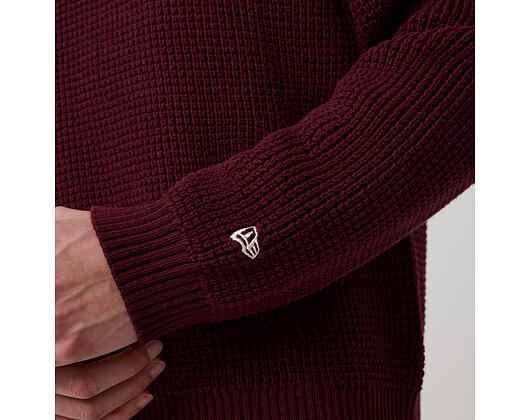 Pullover New Era - MLB Waffle Knit Crew - NY Yankees - Maroon