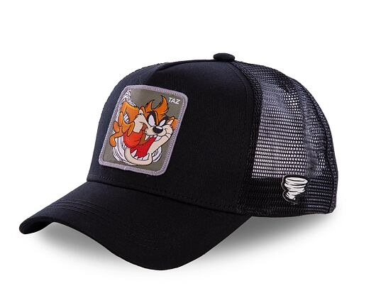 Kappe Capslab Trucker - Looney Tunes - Taz - Black