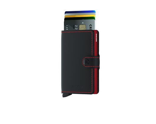 Geldbörse Secrid Miniwallet Matte Black & Red