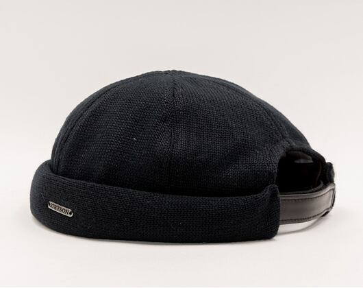 Mütze Stetson Docker Cap Cotton Knit Black 8811101