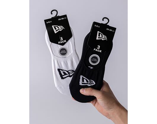 3 Paar Socken New Era Flag Invisible 3Pack White