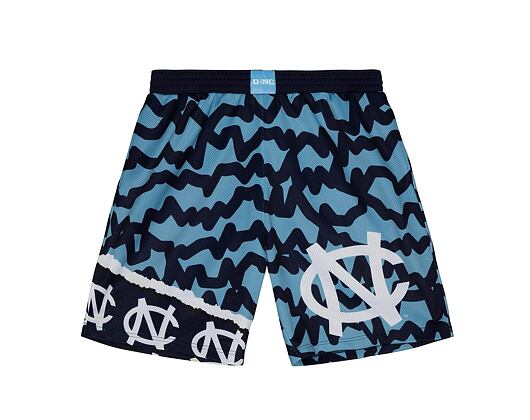 Shorts Mitchell & Ness NCAA Jumbotron 2.0 Shorts University Of North Carolina Navy / Hellblau
