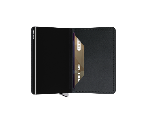 Geldbörse Secrid - Premium Slimwallet Emboss Lines Black
