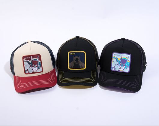 Kappe Capslab Batman - Batman Schwarz/Gelb Trucker Schwarz / Gelb
