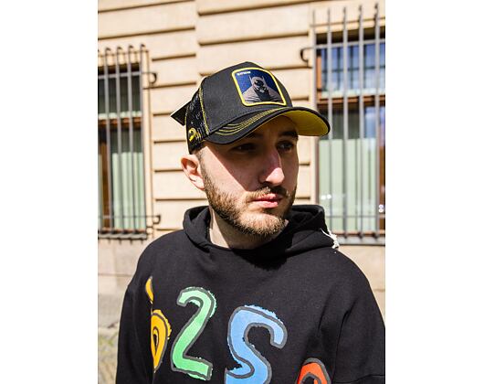 Kappe Capslab Batman - Batman Schwarz/Gelb Trucker Schwarz / Gelb