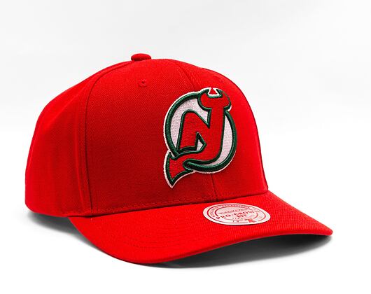 Kappe Mitchell & Ness NHL Team Ground 2.0 Pro Snapback New Jersey Devils Rot