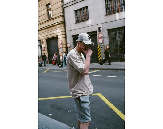 Shorts New Era Essential Shorts Heather Grey / White