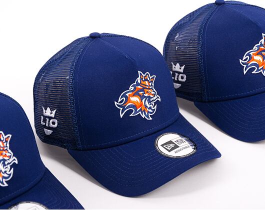 Kappe NEW ERA Core 9FORTY A-Frame Trucker Prague Lions Dark Royal